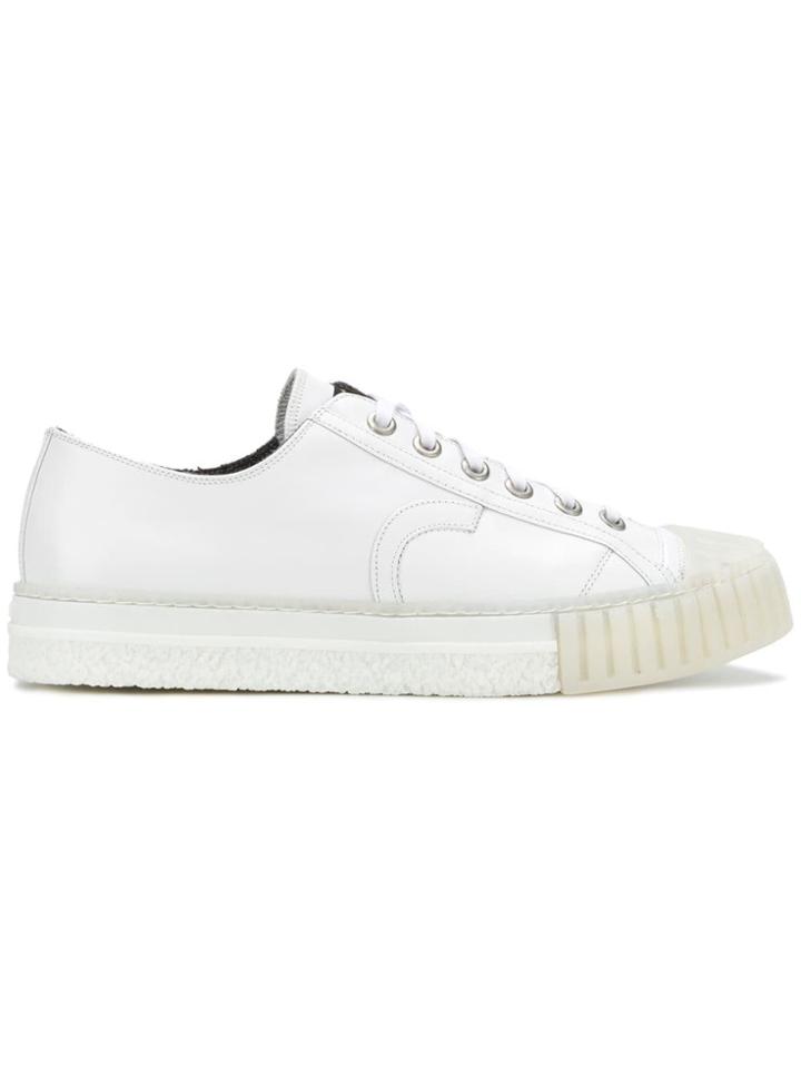 Adieu Paris Ridged Sole Sneakers - White