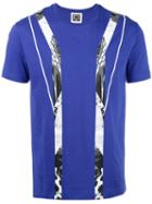 Les Hommes Urban Geometric Print T-shirt, Men's, Size: Xxl, Blue, Cotton