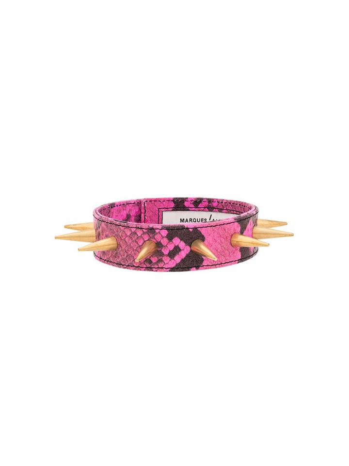 Marques'almeida Spiked Choker - Pink