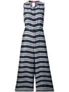 Max Mara Studio Striped Fitted Dress - Blue