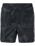 Valentino Camouflage Print Swim Shorts - Black
