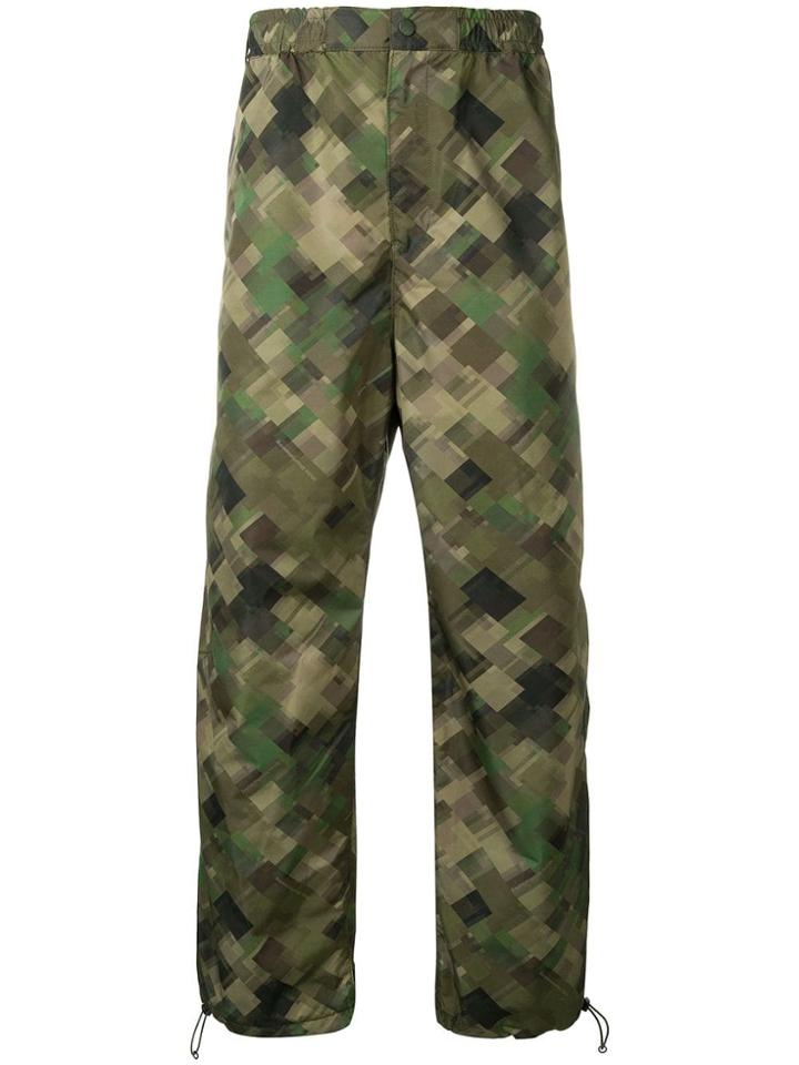 White Mountaineering Original Mosaic Camouflage-print Trousers - Green
