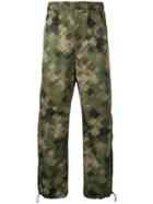 White Mountaineering Original Mosaic Camouflage-print Trousers - Green