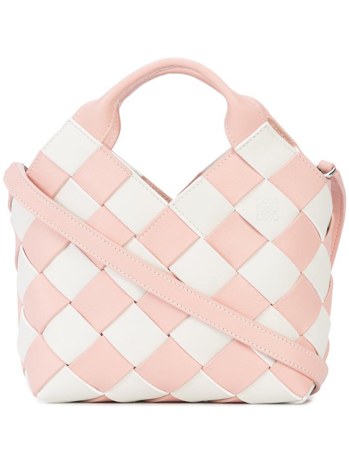 Loewe Woven Basket Mini Bag - Pink & Purple