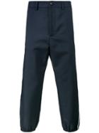Gucci - Cropped Vintage Trousers - Men - Polyester - 46, Blue, Polyester