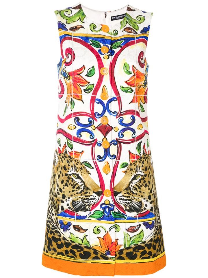 Dolce & Gabbana Chic Shift Dress - Nude & Neutrals