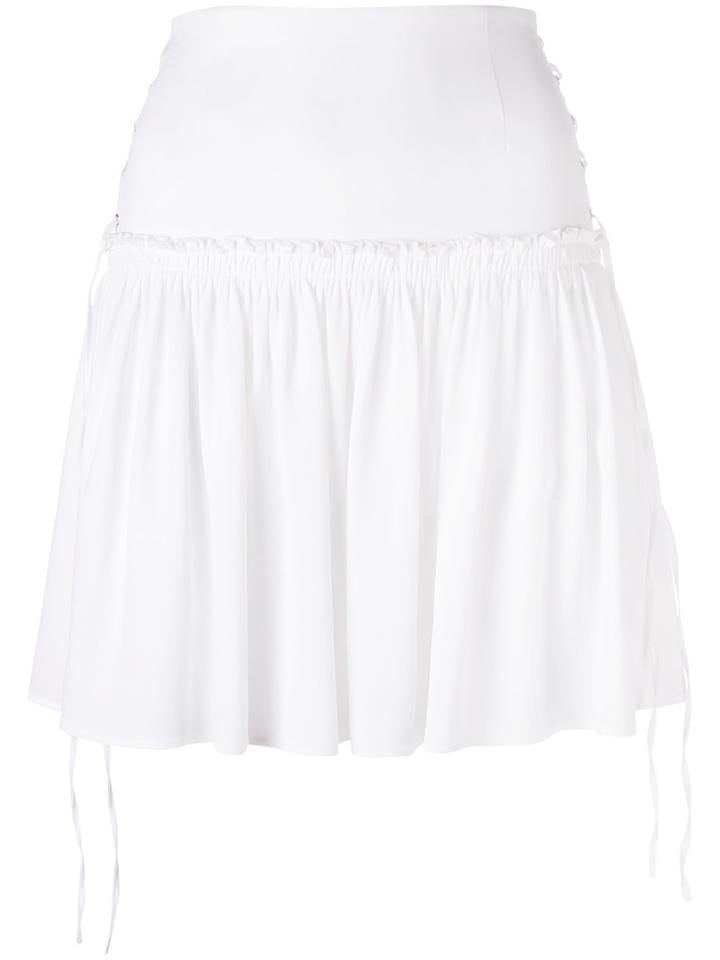 Philipp Plein - Flared Skirt - Women - Spandex/elastane/viscose - L, White, Spandex/elastane/viscose