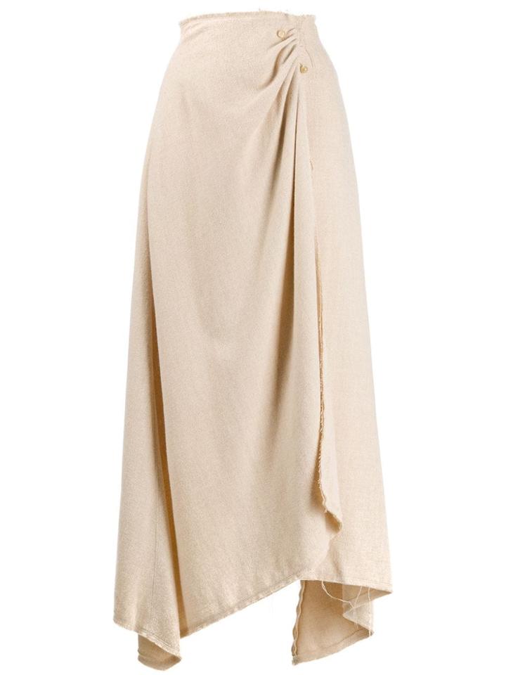 Nanushka Pearl Pin Blanket Skirt - Neutrals