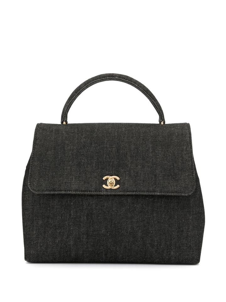 Chanel Pre-owned '94-00's Denim Hand Bag - Blue