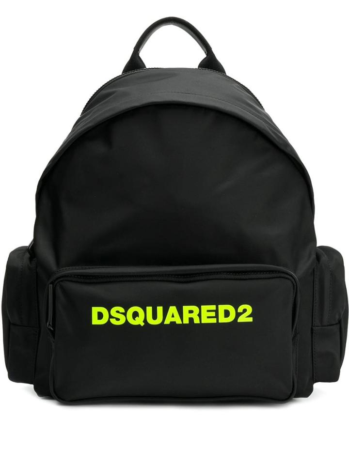 Dsquared2 Logo Print Backpack - Black