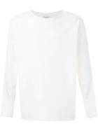 Lemaire Long Sleeve Cuff T-shirt, Men's, Size: 44, White, Cotton