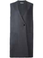 Dusan Oversized Gilet, Women's, Size: Medium, Grey, Cashmere/wool