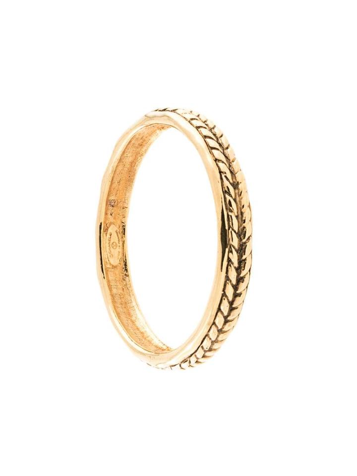 Chanel Pre-owned Wheat Pattern Bangle - Gold