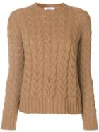 Max Mara Cable-knit Jumper - Brown