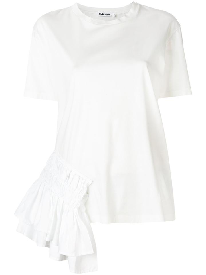Jil Sander Ruched Detail T-shirt - White