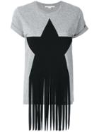 Stella Mccartney Fringe Star Detail T-shirt - Grey