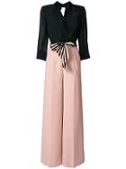 Elisabetta Franchi Sash Belt Jumpsuit - Black