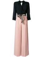 Elisabetta Franchi Sash Belt Jumpsuit - Black