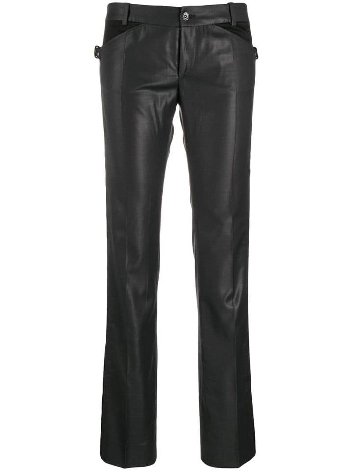 Balenciaga Pre-owned 2000's Panelled Straight Trousers - Black