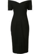 Cinq A Sept Off Shoulder Fitted Dress, Women's, Size: 2, Black, Polyester/spandex/elastane/viscose