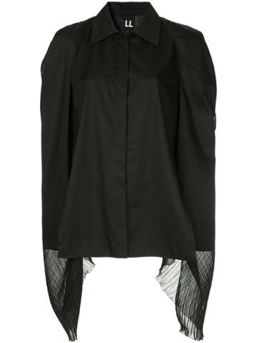 Ll By Litkovskaya Teddy Boy Oversize Blouse - Black