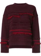 Coohem Tweed Knit Jumper - Red