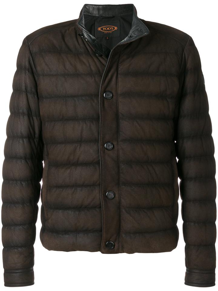 Tod's Padded Jacket - Brown