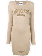 Moschino 'standard Size' Fitted Dress - Neutrals
