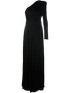 Fausto Puglisi One Shoulder Gown, Women's, Size: 40, Black, Viscose/silk