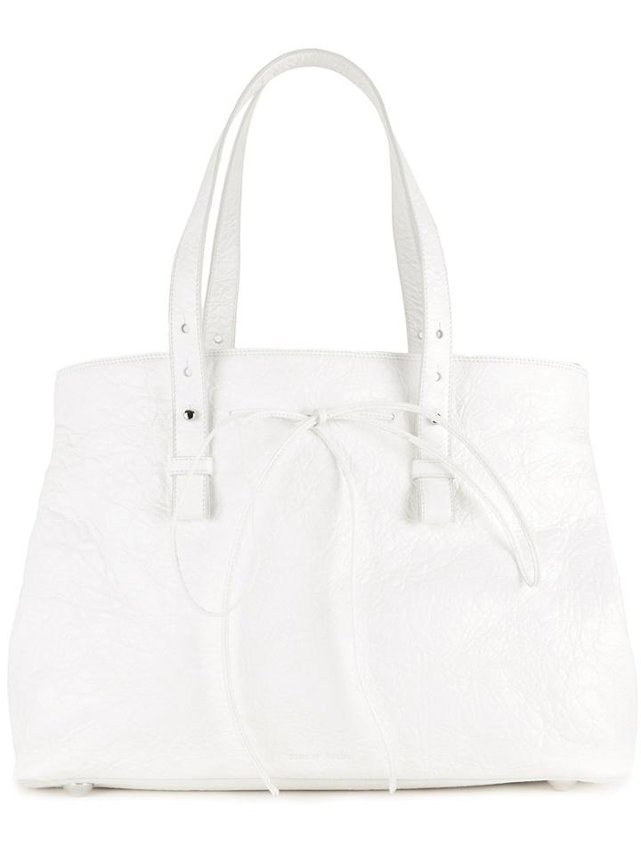 Simone Rocha - Embossed Tote Bag - Women - Calf Leather - One Size, Women's, White, Calf Leather