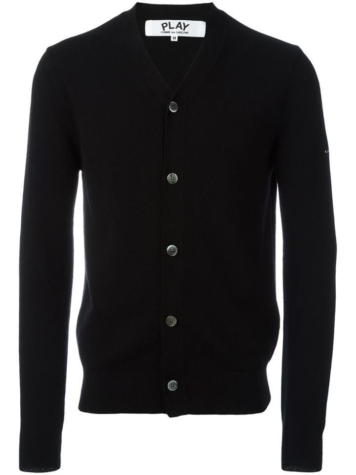 Comme Des Garçons Play V-neck Cardigan - Black