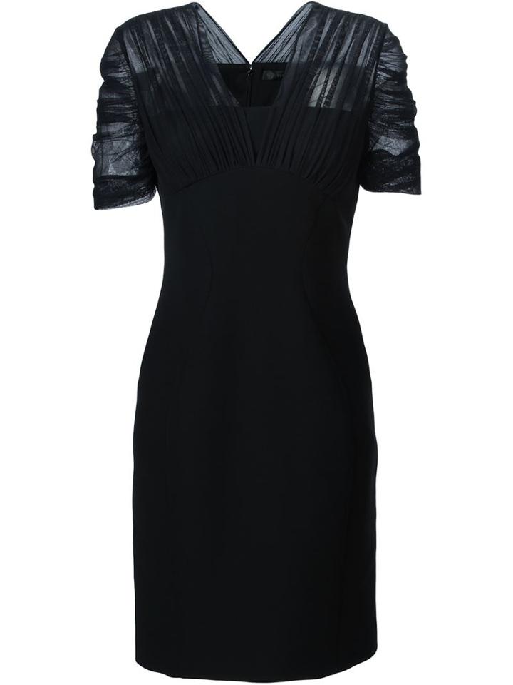 Versace Sheer Sleeve Dress
