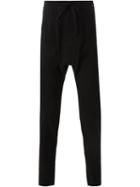 Bassike Drop Crotch Track Pants, Men's, Size: Medium, Black, Cotton/spandex/elastane