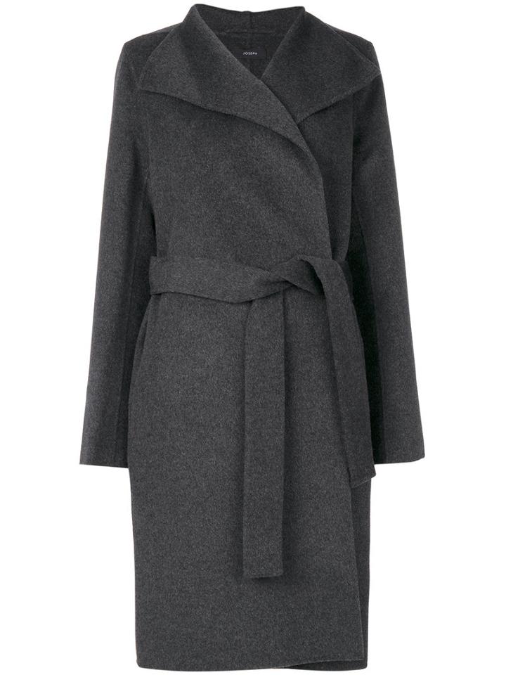 Joseph - Belted Coat - Women - Cotton/cashmere/wool - 38, Grey, Cotton/cashmere/wool