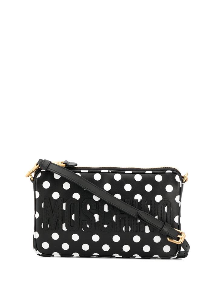 Moschino Polka Dot Crossbody Bag - Black