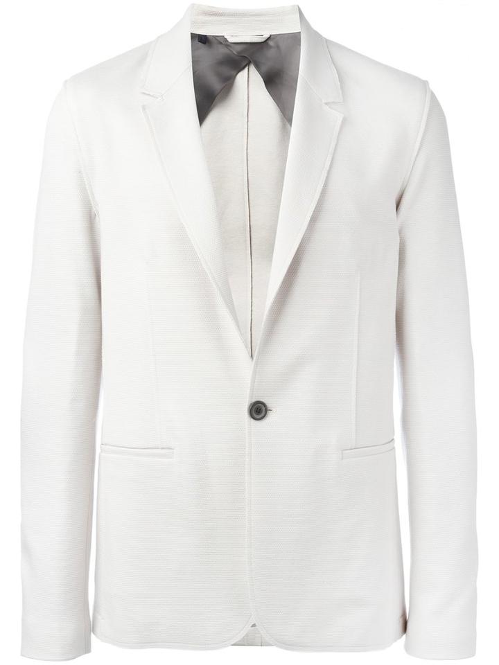 Lanvin One Button Blazer, Size: 48, Nude/neutrals, Cotton/viscose