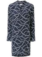 Equipment All Over Star Print Shift Dress - Blue
