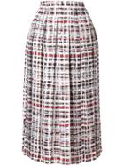Burberry Checked Pleated Skirt - Multicolour