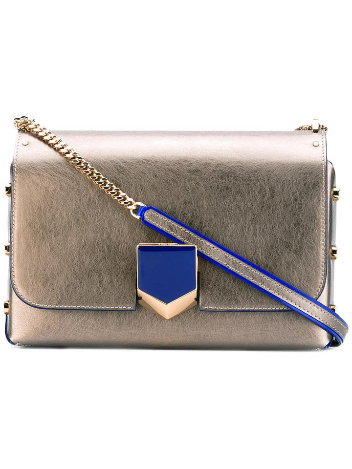 Jimmy Choo - City Lockett Shoulder Bag - Women - Calf Leather - One Size, Green, Calf Leather