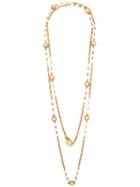 Chanel Vintage Pearls Embellished Chain Necklace