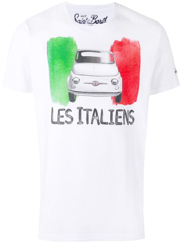 Mc2 Saint Barth - Italy Print T-shirt - Men - Cotton - M, White, Cotton