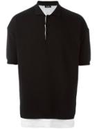 Raf Simons Classic Polo Shirt, Men's, Size: Large, Black, Cotton/linen/flax