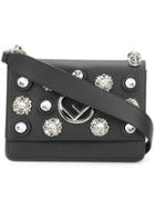 Fendi Embellished Kan I F Handbag - Black
