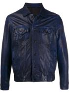 Diesel Leather Jacket - Blue