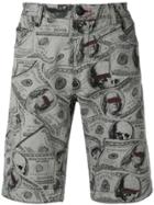 Philipp Plein Bermuda Dollar Shorts - Grey