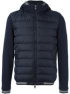 Moncler Hooded Padded Jacket, Men's, Size: Medium, Blue, Cotton/polyamide/goose Down