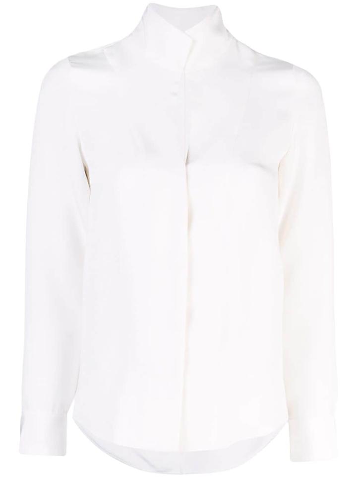 Adam Lippes Slit Detail Shirt - White