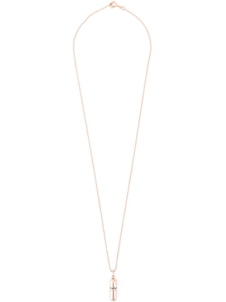 True Rocks Pill Necklace, Adult Unisex, Metallic, Silver
