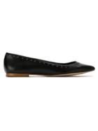 Sarah Chofakian Leather Ballerina - Black