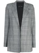 Proenza Schouler Check Notched Lapel Blazer - Grey